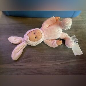 Anne Gettes Adorable Pink Bunny Plush Doll